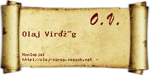Olaj Virág névjegykártya